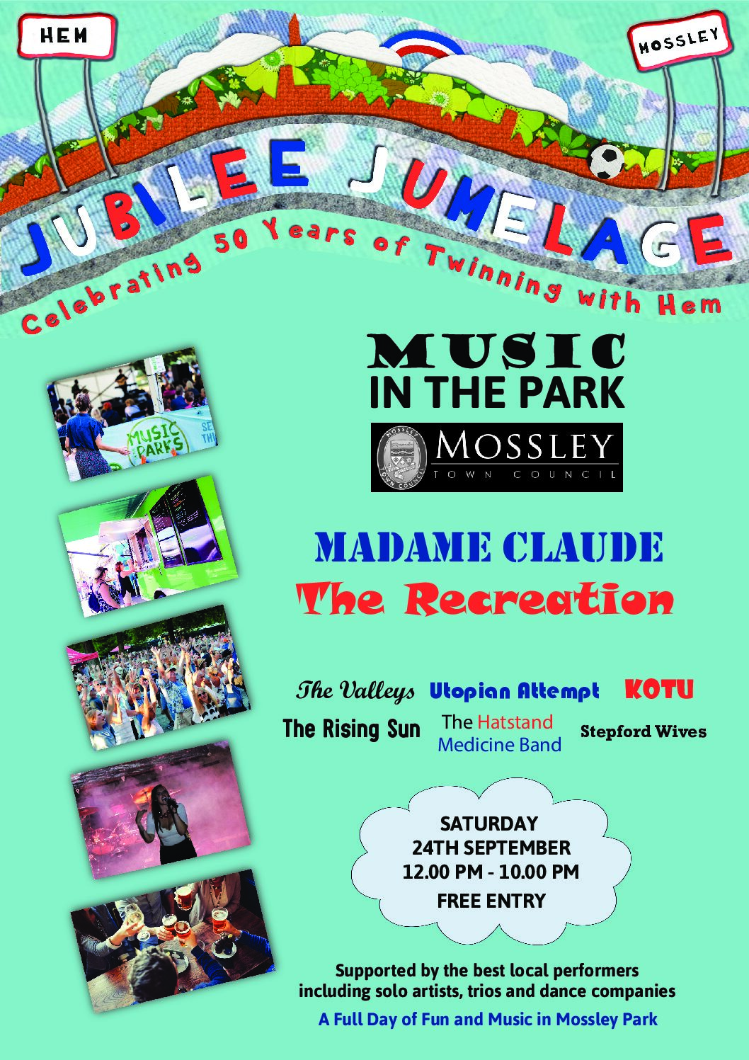 Mossley ‘Music in the Park’ Event – Saturday 24 September 2022!